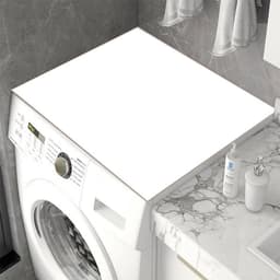 Wasmachine Droger Mat - Apparaat Beschermer - Apparaten Beschermen - Absorberend Sneldrogend - 50 x 50 cm - Wit — thumbnail 1