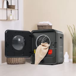 Compacte Wasdroger - Afvoerdroger - Wandmontage - Oververhittingsbeveiliging - 830W 4,5kg - Voor Kleine Ruimtes - 49,5x43,5x59,5cm — thumbnail 5