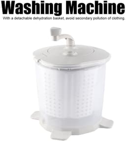 Dailygoods- Wasmachine Mini - Handmatige Wasmachine - Multifunctioneel - Voor Ondergoed/Sokken - 1200 tpm Rotatiesnelheid - Hoogwaardig ABS Materiaal - Handwasmachine — thumbnail 5