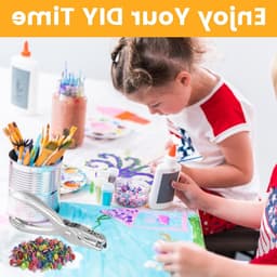 401 Stuks Mini Kleurige Patroon Clips voor Scrapbooking en Creatieve Projecten - 8 x 17mm Ronde Hoofd Clips voor School en Kantoor — thumbnail 2