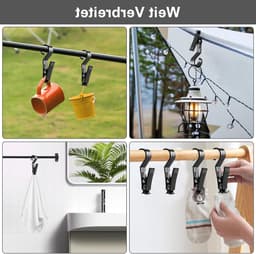 Set van 10 Kledingknijpers - Plastic Klemmen voor Tenten, Handdoeken en Sokken - Ideaal voor Kamperen en Buitenshuis Gebruik — thumbnail 5