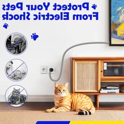 Kabelbeschermhoes 3m 12.7mm Grijs, Bescherming tegen Kauwen door Huisdieren, Uitbreidbare Gevlochten Kabelbeheer met 8 Kabelbinders voor Organisatie en Veiligheid — thumbnail 5