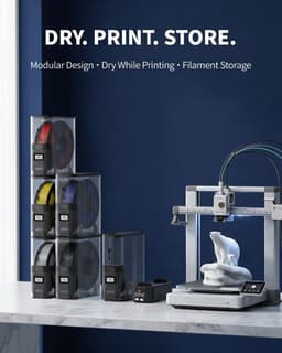 Filament Droger - 3D Print Accessoire - 3D Printen Optimaliseren - Split & Stapelbaar - 30 cm Breed - Zwart — thumbnail 5