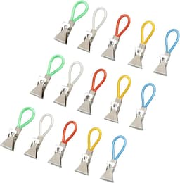 Dailygoods - 15 Stuks Kleurrijke Metalen Clips voor Theedoeken en Handdoeken - Multifunctionele Handdoekclips — thumbnail 1