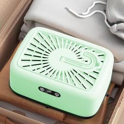 Mini-wasdroger voor kleding - bediening met twee temperaturen, draagbare elektrische wasdroger, voor badkamer, balkon, buiten, binnen, woning, slaapzaal, camping, terras, keuken en kast — thumbnail 2