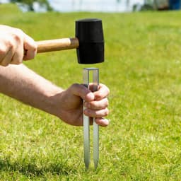 Dailygoods- Grondankers U-vormig 4 stuks - Roestvrij Staal - Robuuste Bevestiging - Voor Rozenbogen - Tuin en Outdoor Structuren - Corrosiebestendig - Tuinankers — thumbnail 4