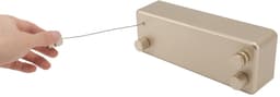 Dailygoods- Waslijn Uittrekbaar 4,2 m - Wanddroger - Roestvrij Staal - Compact - 30 kg Draagkracht - Inclusief Bevestigingsmateriaal - Droogrek — thumbnail 2