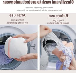 3 Stuks Waszakken met Ritssluiting voor Beha's, Ondergoed en Sokken - Vormbestendig Ontwerp voor Bescherming en Onderhoud tijdens het Wassen — thumbnail 2