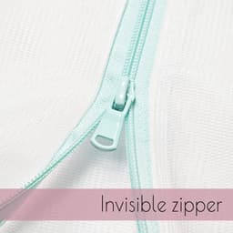 Netwaszakken - 2 Stuks - Wasnet Waszak - Herbruikbare - Laundry Bag - Wasnetten - Waszakjes - Kledingzakjes - Wassorteerder - Travel Organizer - Waszakjes met Rits - Geschikt voor thuis, slaapzaal - 90*110cm — thumbnail 3