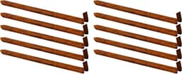 Grondankers Gazonranden - Bodemharingen Tuin - Stabiel Afbakenen - Weerbestendig Cortenstaal - 10 Stuks - Roestbruin — thumbnail 1