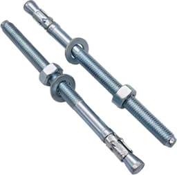 Wigankers - Metalen pluggen - Beton Bevestigen - Verzinkt staal - M12 x 180 mm - Metaal — thumbnail 1
