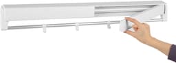 Wanddroogrek Intrekbaar 84 cm - Opvouwbaar Wasrek - Aluminium Droogstang - Ruimtebesparend Design - Wit — thumbnail 5