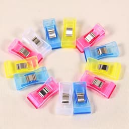 20 Stuks Multicolor Naaiclips Quilten Clips Stof Quilten Craft Gereedschap Multifunctionele Plastic Clips voor Naaien Binding, Naaien Benodigdheden Crafting Gereedschap DIY Hemming Linialen, Quilten — thumbnail 1