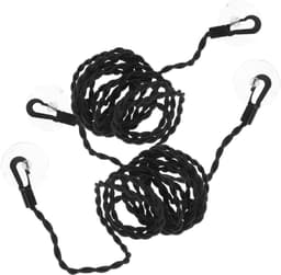 Waslijnen Buiten - Reis Waslijn - Kleding Drogen - Antislip Elastisch Touw - 3 Sets - Zwart — thumbnail 4