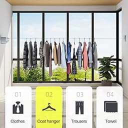 MTTProducts - Uitschuifbare Waslijn - Ruimtebesparend - Voor Binnen en Buiten - 4,2 Meter - Duurzaam - Ideaal voor Thuis - Stijlvol Zilver — thumbnail 2