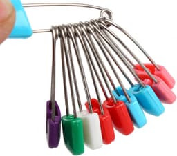 Veiligheidsspelden - Luierklemmen - Babyverzorging - Veilige sluiting - 10 stuks - Multicolor — thumbnail 5
