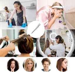 Metalen Haarspelden - Eendenbek Clips - Haar Stylen - Ergonomisch Ontwerp - 9 cm - Zilver — thumbnail 5