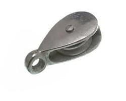 Waslijn Katrol Set - Pulley Systeem - Was Ophangen - Gegalvaniseerd Staal - 32 mm - Zilverkleurig