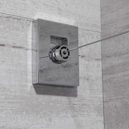 Waslijn Telescopisch - Kledinglijn Binnen - Kleding Drogen - Perforatievrij Bevestigen - 4.2 meter - Goud — thumbnail 2