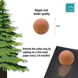 Ceder Houten Ballen - Kleding Beschermers - Kleding Beschermen - 100% Natuurlijk - 12 Stuks - Houtkleur — thumbnail 3