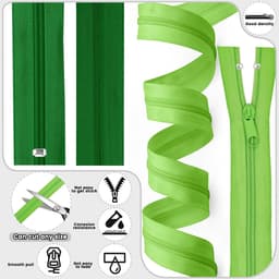 MicButty The Yards Bulk rits van 9,1 m - (#5) ritsen, nylon spoel met 20 stuks schuivers voor doe-het-zelf naaitassen — thumbnail 4