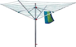 Droogmolen - Kledingdroger - Kleding Drogen - Traploos Verstelbaar - 50 Meter Drooglengte - Aluminium — thumbnail 2