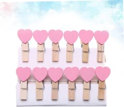 Mini Houten Knijpers - Foto Clips - Decoreren van foto's - Fijne afwerking - 100 stuks - Roze — thumbnail 5