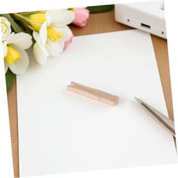 Houten Klemmen - Wasknijpers Clips - Kleding Ophangen - Gladde Afwerking - 50 Stuks - Beige — thumbnail 4