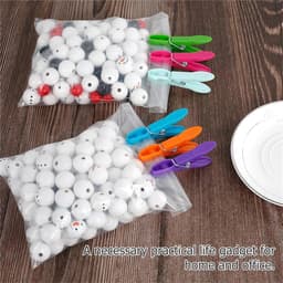 Wasknijpers - Kledingclips - Kleding Drogen - Sterke Grip - 48 Stuks - Kleurrijk — thumbnail 2