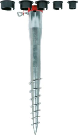 Lesli Living Parasolharing/Parasolanker - 1x - staal - 6,5 cm x 58 cm - grondpen — thumbnail 2