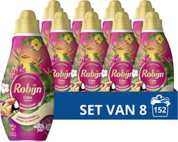 Robijn Klein & Krachtig Collections Vloeibaar Wasmiddel - Color Tropical - met 82% biologisch afbreekbare ingrediënten - 8 x 19 wasbeurten — thumbnail 1