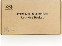 MIRA Home - Wasmand - Wassorteerder - Wasbox - Opbergmand - Zwart - Metaal/Hout - 2x46 Liter - 73x33x92 — thumbnail 4