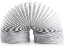 Nedis PVC Luchtafvoerslang - 100 mm - 1.50 m - Geschikt voor: Luchtventilatie / Wasdrogers - Wit — thumbnail 1