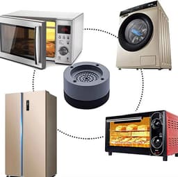 4 Stuks Trillingdempers - Antislip Wasmachine Voeten - Voeten voor Wasmachine - Wasmachine Verhoger - Wasmachine Dempers - LOUZIR — thumbnail 2