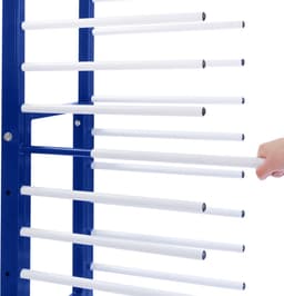 Combi Spray Droogrek Blauwe Trolley Eco Verfwerkplaats Houtbewerking Droge Opslag 4 360 Graden Wielen Mobiel 15 Lagen 25kg Per Laag 375kg Totale Capaciteit Verstelbare Breedte 182 H x 35/65 B x 59 D — thumbnail 4