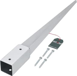 Inslagbodemhuls 61 x 61 mm lengte 750 mm - paaldrager - thermisch verzinkt - grondanker - staal — thumbnail 1