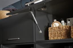 Interiax WASHWALL 'Mary' Wasmachine Bovenkast Antraciet - Met 1 Klepdeur Met Pomp- 38x67.5x67.5 cm — thumbnail 4