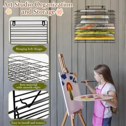 Droogrek voor klaslokaal - kunst droogrek met 12 planken - persoonlijk en praktisch — thumbnail 3