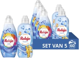 Robijn Perfect Match Wasmiddel en Wasverzachter Pakket - Morgenfris - 5 x 12 = 60 wasbeurten - Voordeelverpakking - 5 stuks — thumbnail 1