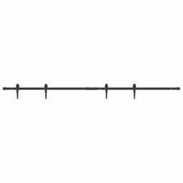 vidaXL - Ophangset - voor - schuifdeur - 200 - cm - koolstofstaal — thumbnail 1