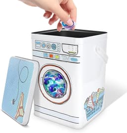 Opbergdoos Wasmachine Powder Metal Box - Transparant Skylight Design - Unieke Wasmachine Vorm - Wassen Poeder Bind — thumbnail 1
