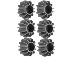 6-stuks wasbal - Schrobbal - Verwijderaar van dierenhaar -- Herbruikbaar - Wasmachinebal - Diepe reiniging en klitvrij voor kleding - Wasmachine- en drogerbal - Grijs — afbeelding 1