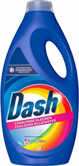 Dash - Stralende Kleuren - Vloeibaar Wasmiddel - Gekleurde Was - 32 Wasbeurten - Voordeelverpakking - 2 stuks — thumbnail 3
