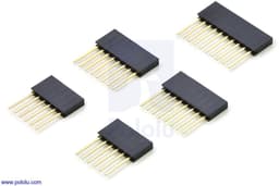 Stapelbare 2,54mm Vrouwelijke Header Set geschikt voor Arduino Shields Pololu-1035 — thumbnail 1