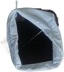 Wasmand - Wasmanden - Elegante Aluminium Opbergemmer met Ringhandvat - Wasmand inklapbaar - Opvouwbare Wasmanden - 35cm x 30cm x 50cm - IJzeren Pijpenrek — thumbnail 4