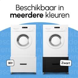 Bodo® - Wasmachine Verhoger - Kast - Ombouw met Lade - Zwart - 61x58x44-48cm — thumbnail 2