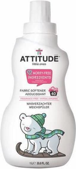 ATTITUDE wasverzachter vloeibaar parfumvrij - Baby Leaves (40 wasbeurten) ECO - duurzaam — thumbnail 3