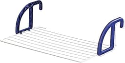 Leifheit hangdroogrek Classic 70 - drooglengte 7 m drooglengte - wit - blauw — thumbnail 4