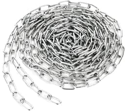 RVS ketting 3 mm, 6 m lang, roestvrij staal, 304 kwaliteit, stevig en duurzaam, geschikt voor hekopknoping, hond uitlaten, zwaaien en wasgoed drogen. — thumbnail 1