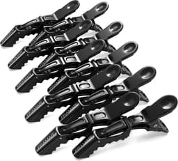 Professionele Haar Klemmen Set voor Stylen en Knippen - 10 Stuks Zwart — thumbnail 1